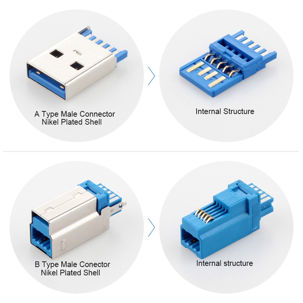 2m USB 3.0 Type A Male to Type B Male 90 Degree Extension Cable Data Sync Cord for PC Printer-5