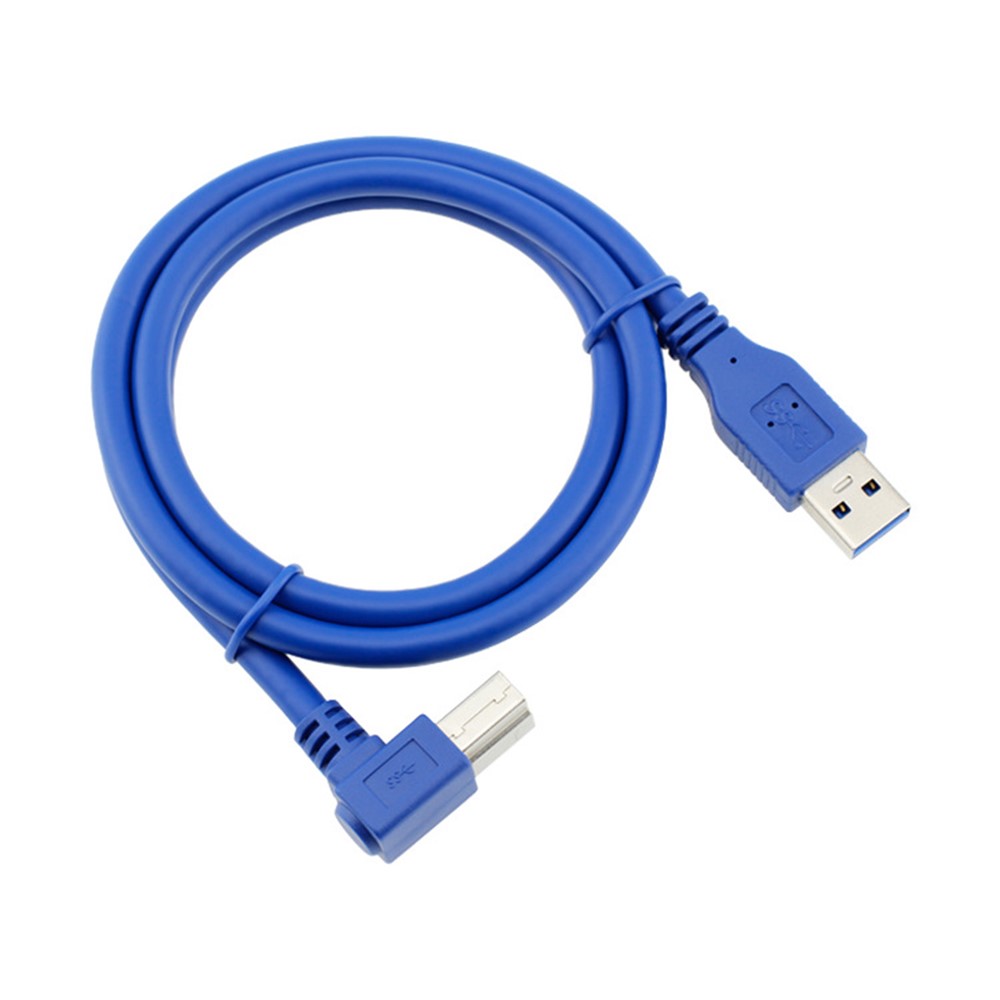 2m USB 3.0 Type A Male to Type B Male 90 Degree Extension Cable Data Sync Cord for PC Printer-7