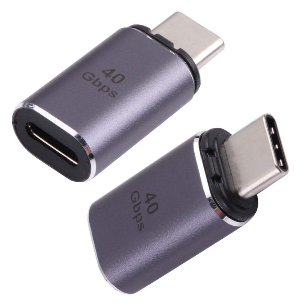 40Gbps Type-C Male to Type-C Female Aluminum Alloy Magnetic Suction Adapter Converter-1
