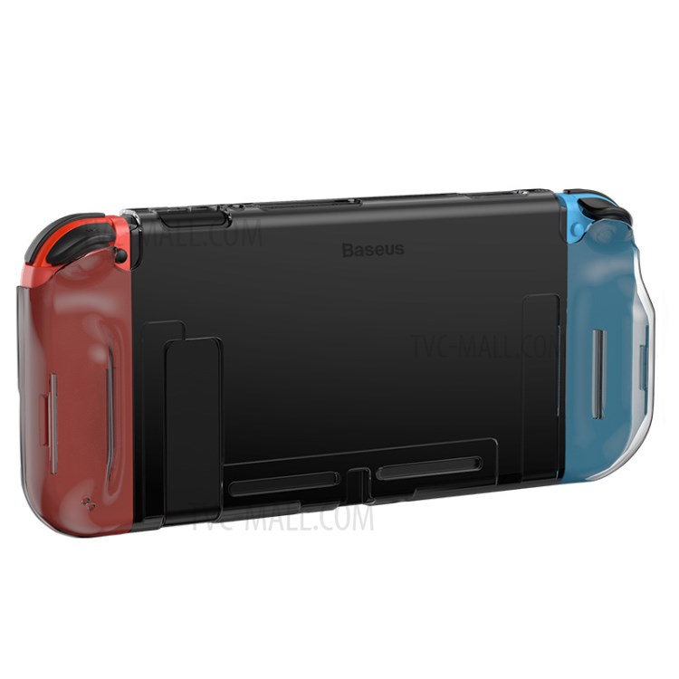 BASEUS GS07 SW Basic Case PC Cover with Joystick Keycaps for Nintendo Switch - Transparent Black-10