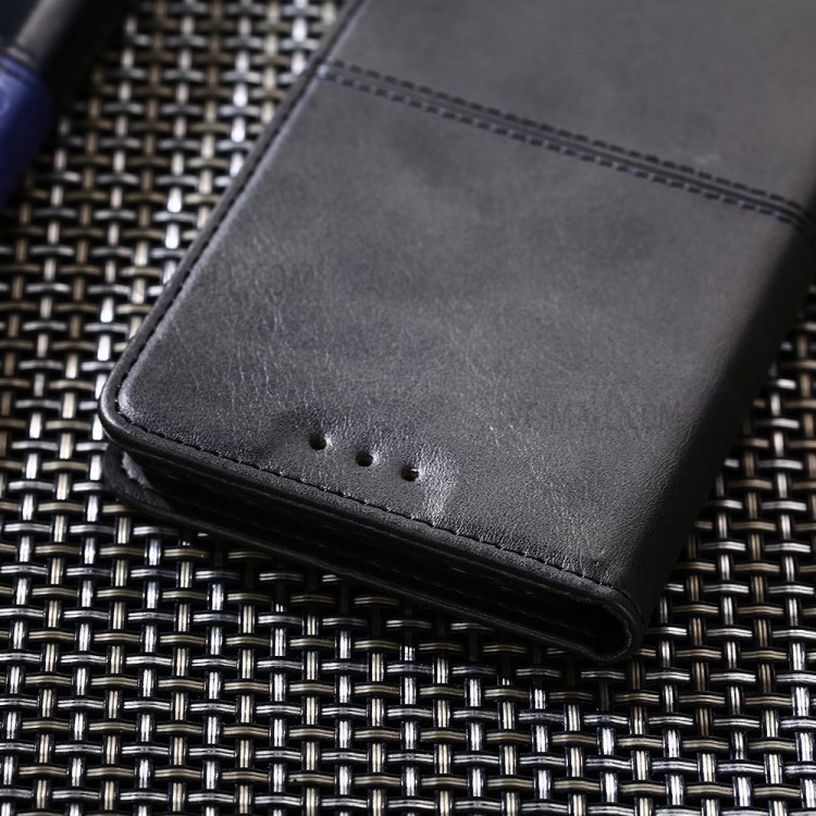 Auto-absorbed Leather Stand Protector Case with Card Slots for OnePlus Nord N100 - Black-3