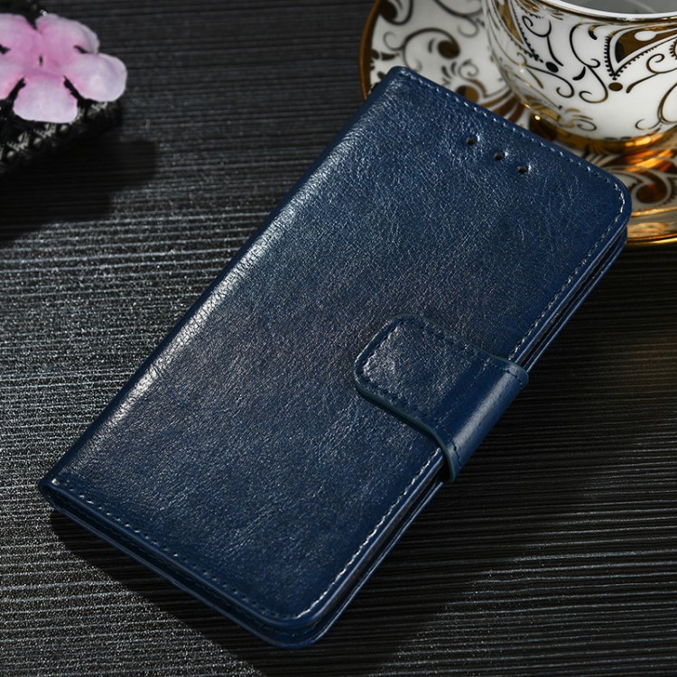 Wallet Stand Case for OnePlus Nord N10 5G Soft Leather Cover - Dark Blue-10