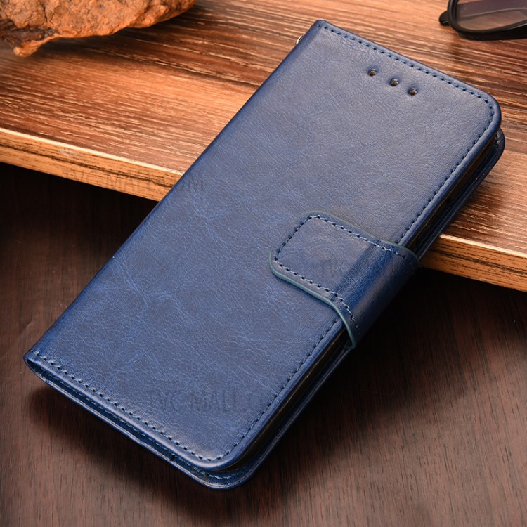 Wallet Stand Case for OnePlus Nord N10 5G Soft Leather Cover - Dark Blue-5