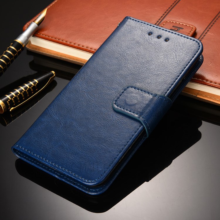 Wallet Stand Case for OnePlus Nord N10 5G Soft Leather Cover - Dark Blue-6