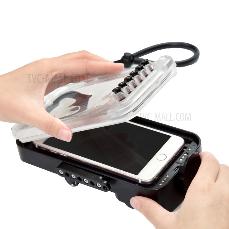 Hotdive H1-Pro Multi-funzionale Smart Phone Smart Phone Smart Phone Impermeabile Coperchio Diving Shell Con Luce Di Riempimento-3