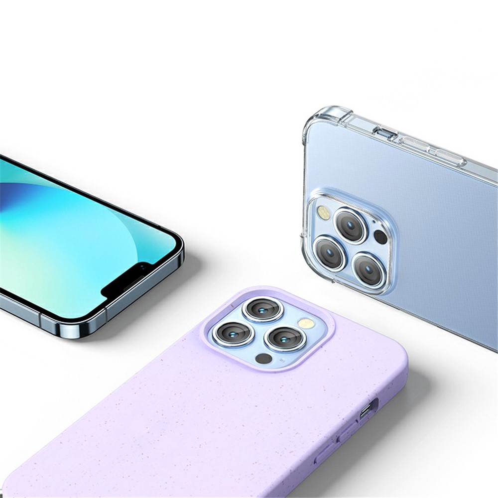 MOMAX ML Anti-drop Full Protective Phone Cover PLA Biodegradable Phone Case with Lanyard for iPhone 13 mini 5.4 inch - Purple-6