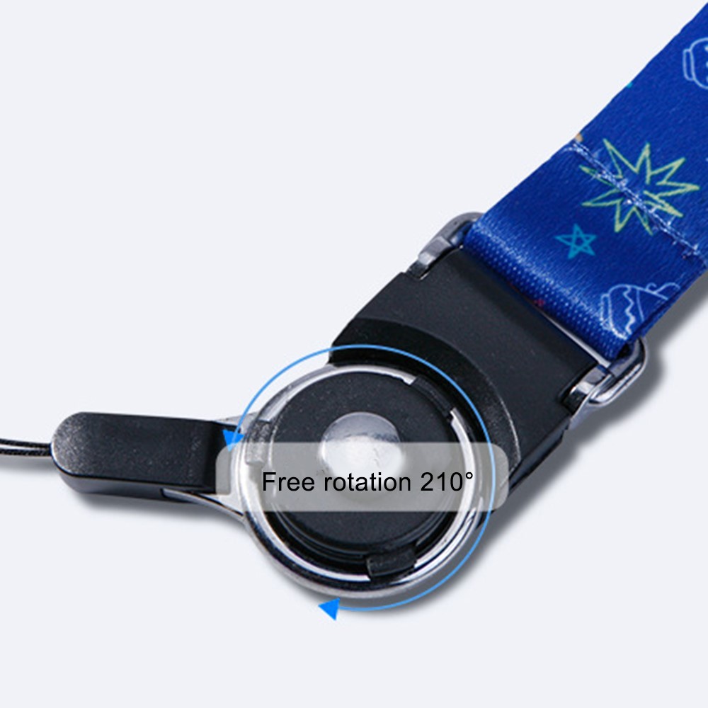 10Pcs / Pack 12 Constellations Cartoon Printed Rotating Buckle Lanyard Detachable Mobile Phone Name Tag Neck Strap - Taurus-5