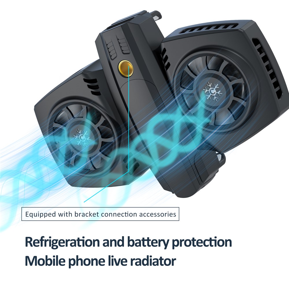 K4A Téléphone Mobile Radiateur Refroidissement Ventilateur Smartphone En Direct Streaming Dissipation De Chaleur Refroidisseur-5