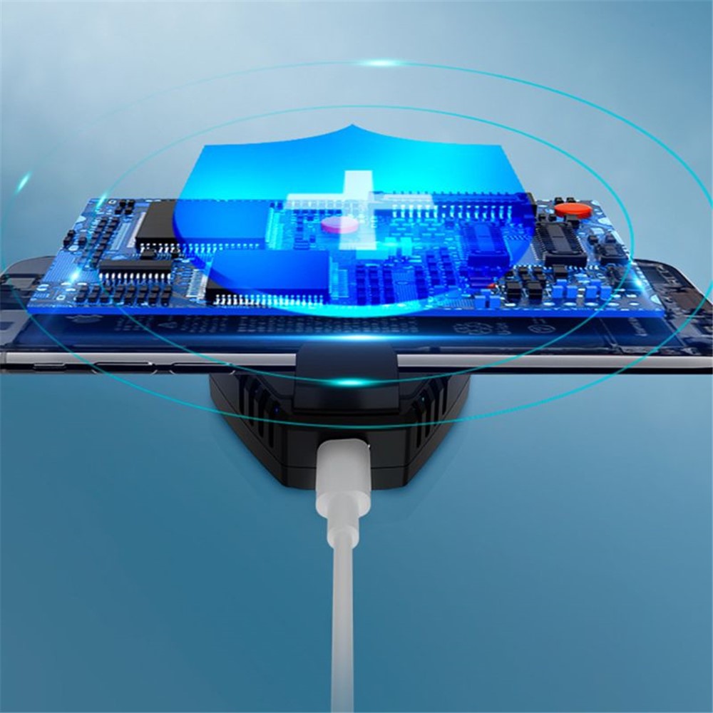 L01 Anti-fall Mobile Phone Cooler Lightweight Portable Smart Phone Radiator with Cooling Fan for Playing Games - Black-7