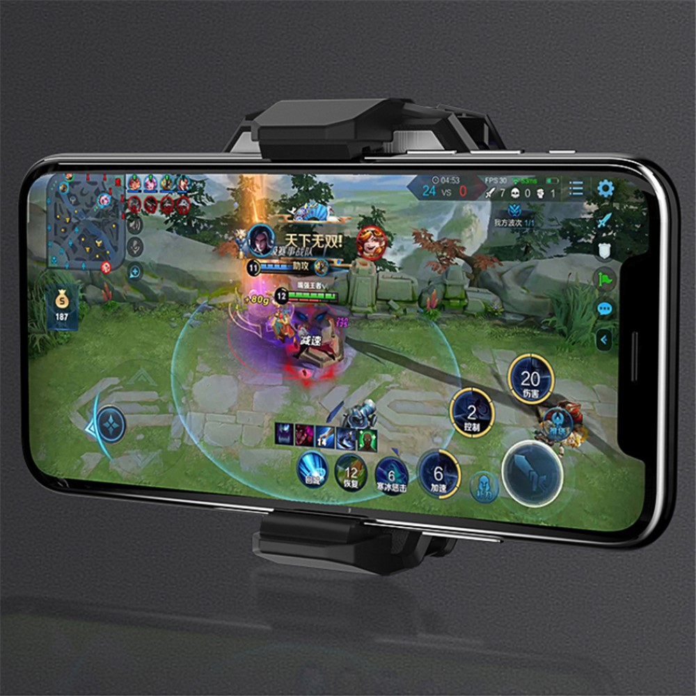 MEMO DL06 Lightweight Cell Phone Radiator Portable Mobile Phone Cooler Cooling Fan for Playing Games Watching Videos - Black-6