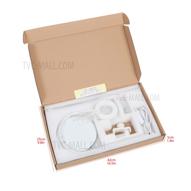 BX-02 Clip Style 12W 24-LED Ring Vlogging Photography Video Light with Flexible Arms and Phone Clamp-13