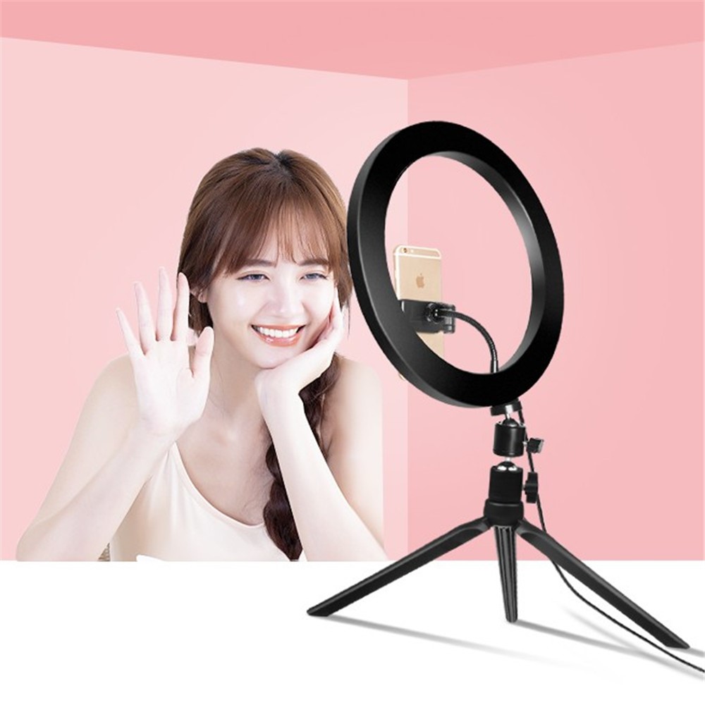 YJRL-10 10-inch LED Ring Light Photography Video Live Studio Fill light with Tripod Bracket-8