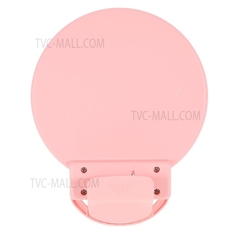 AL-20 Clip-on-RGB-LED-fill-Ringlicht Mit Spiegel Für Selfie Make-up Live-Übertragung - Rosa-3