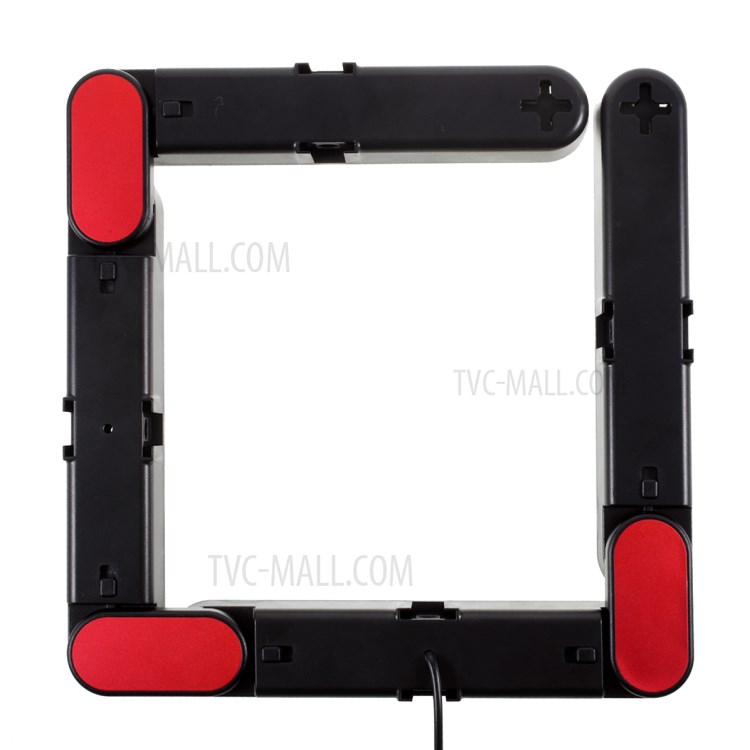 DIY 4 Abschnitte Drahtsteuerung Falten LED Selfie Füllen Licht Für Live Stream Youtube Video Makeup Fotografie-3