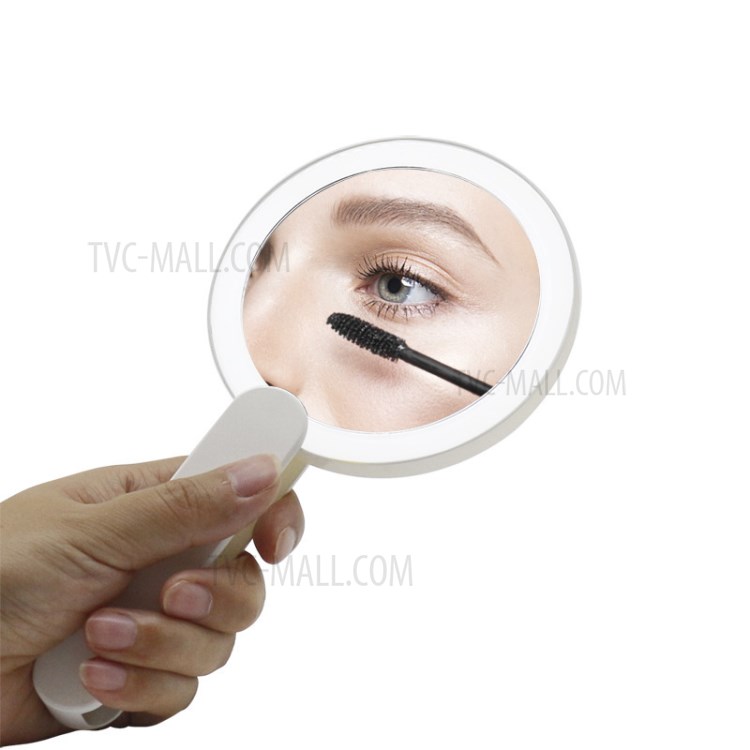 SM295 Folded Portable Mini LED Makeup Mirror Cosmetic Beauty Mirror with Night Light-1