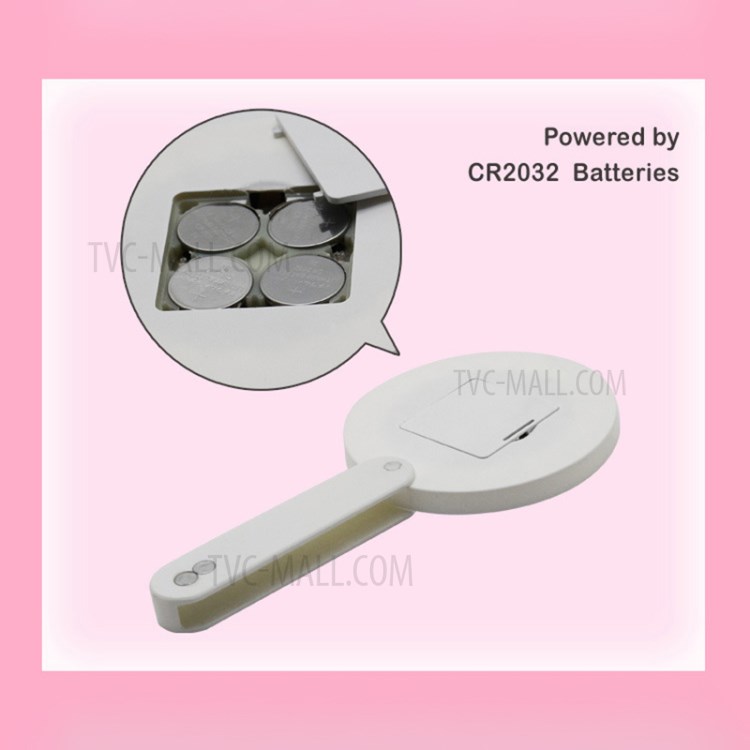 SM295 Folded Portable Mini LED Makeup Mirror Cosmetic Beauty Mirror with Night Light-4
