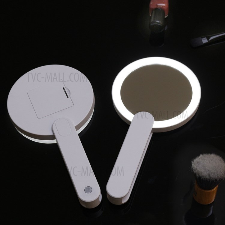 SM295 Folded Portable Mini LED Makeup Mirror Cosmetic Beauty Mirror with Night Light-7