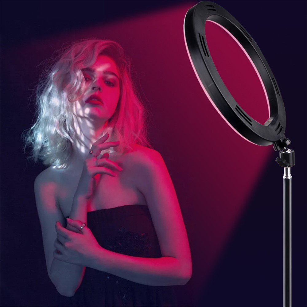 SD-5354 160cm Telescopic Tripod Remote Control 10 inch Photography RGB Ring Fill Light with 3 Phone Position Design and Bluetooth Remote Controller-4