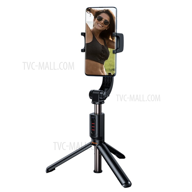 CW-YMS BASEUS Lianhuai Uniaxial Bluetooth Folding Stand Selfie Stabilizer - Black-11