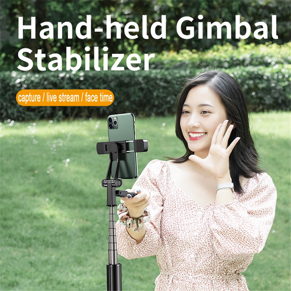 K30 Bluetooth Selfie Stick Extendable Tripod Handheld Gimbal Stabilizer Fill Light-6