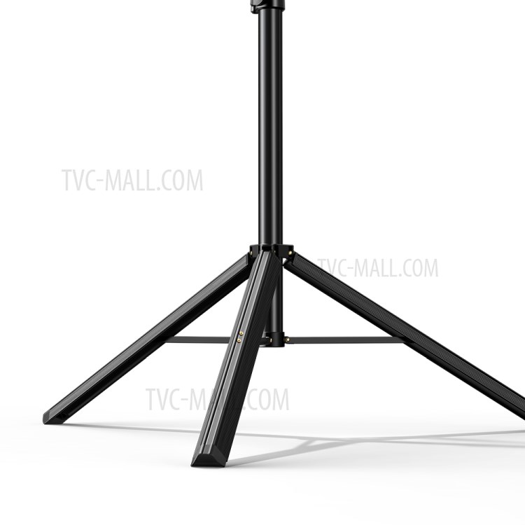 MCDODO TB-7970 Extendable Phone Tripod Stand Selfie Ring Light for Live Video - Black-5