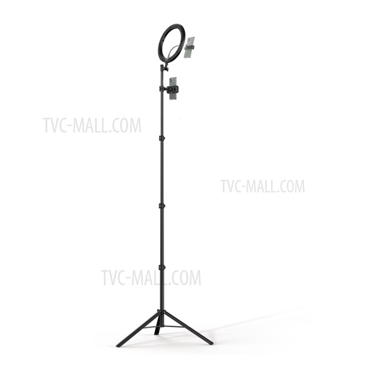 MCDODO TB-7970 Extendable Phone Tripod Stand Selfie Ring Light for Live Video - Black-7