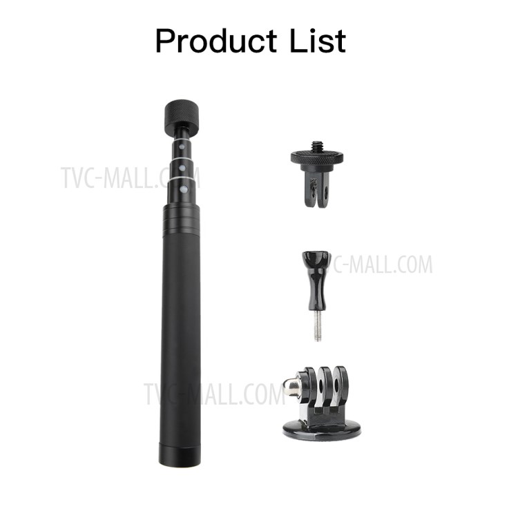 RCSTQ Four-section Scalable Aluminum Alloy Selfie Stick Extension Rod for Osmo Pocket 1/2-11