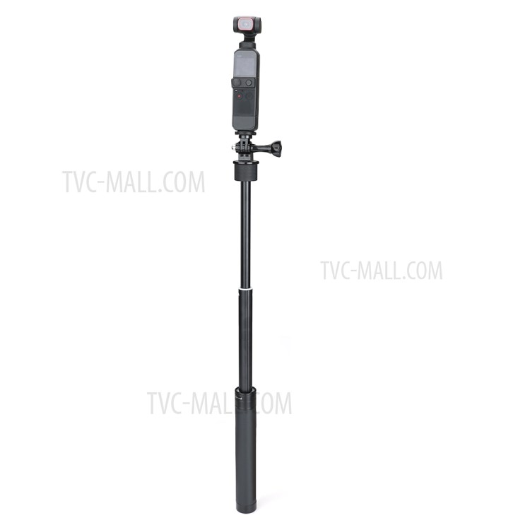 RCSTQ Four-section Scalable Aluminum Alloy Selfie Stick Extension Rod for Osmo Pocket 1/2-2