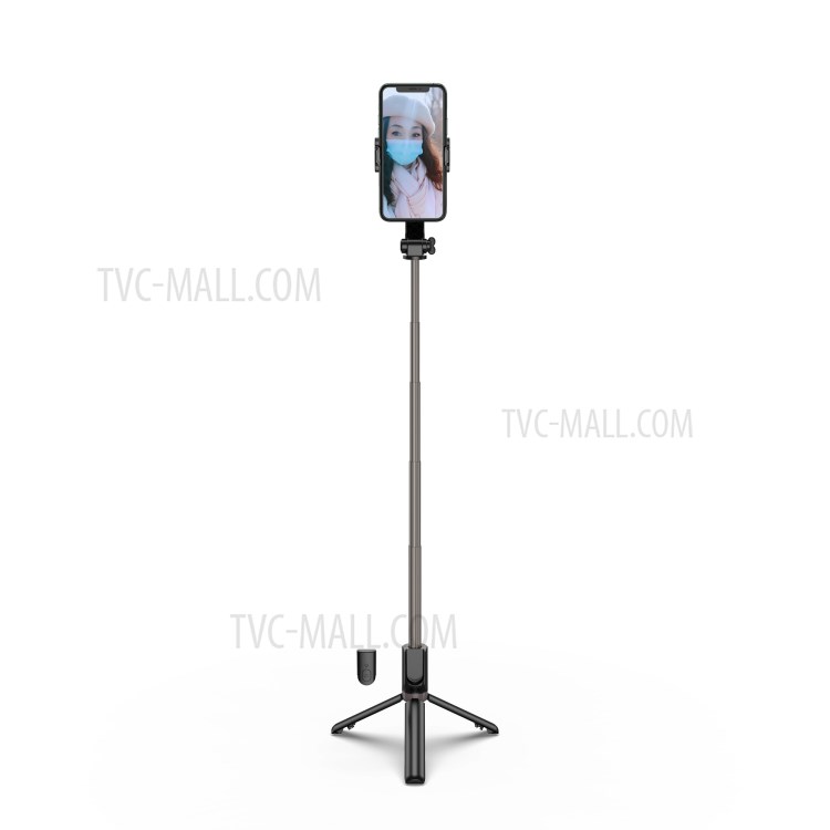 R15 Falten Anti-Shake-Handy-Selfie-Stick-Stabilisator Einstellbarer Stativständer Für IOS Android - Schwarz-8