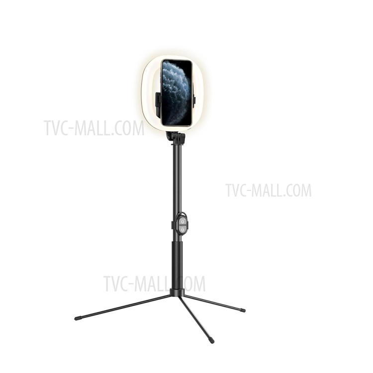 R11 1.8m Telescopic Bluetooth Selfie Stick Tripod Stand with 6inch LED Ring Light-2