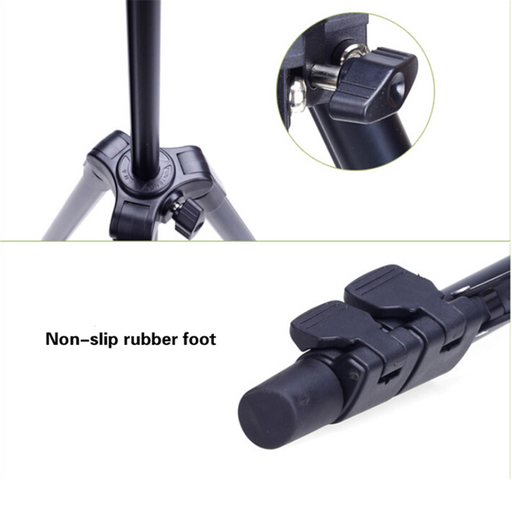 YUNTENG 520 Portable Tripod + Damping Head and Carrying Bag for Canon Nikon DSLR Camera-10
