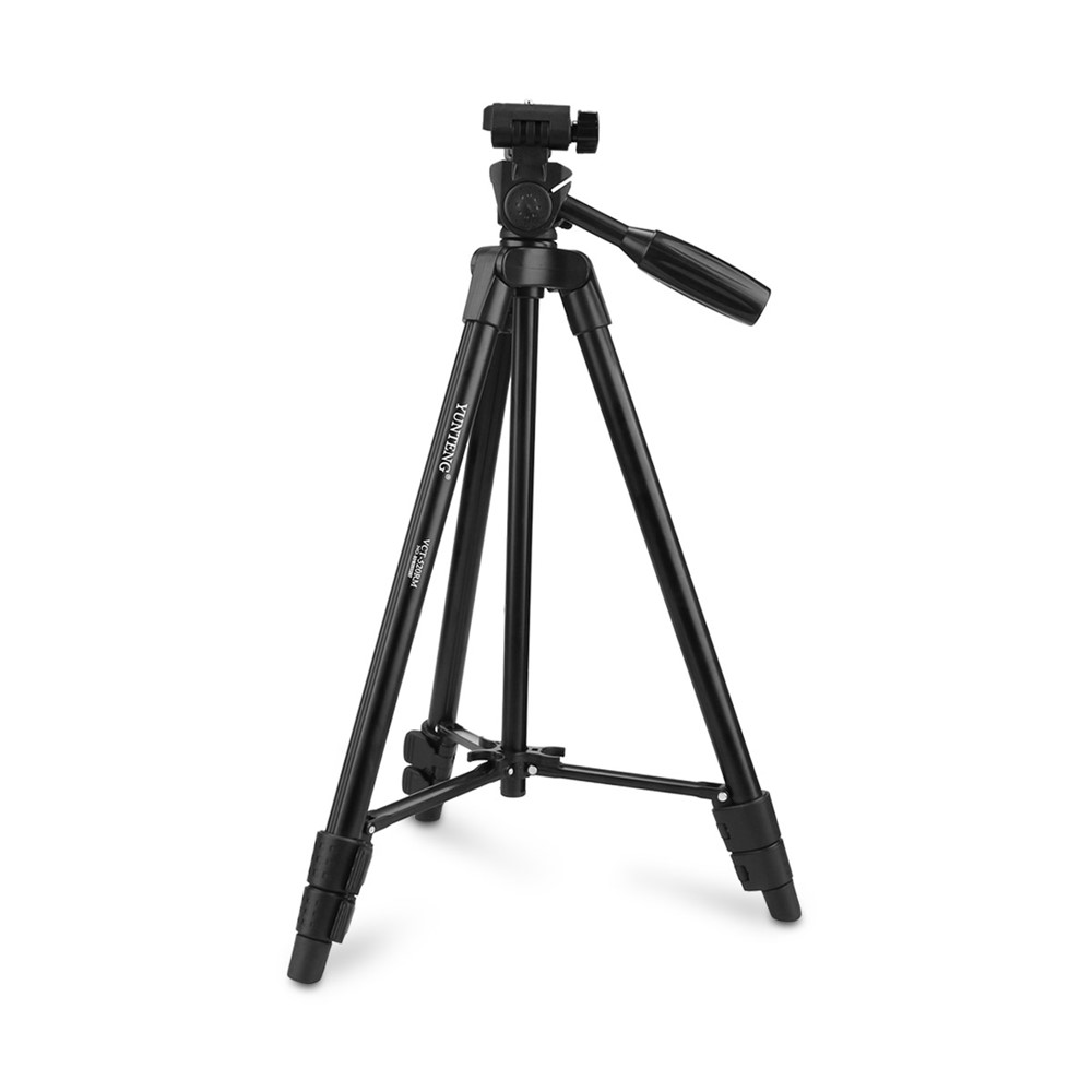 YUNTENG 520 Portable Tripod + Damping Head and Carrying Bag for Canon Nikon DSLR Camera-3