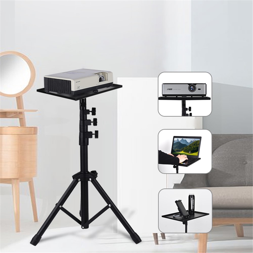 JYX-509 Adjustable Tripod Computer Stand with Plate for Projectors Laptop-2