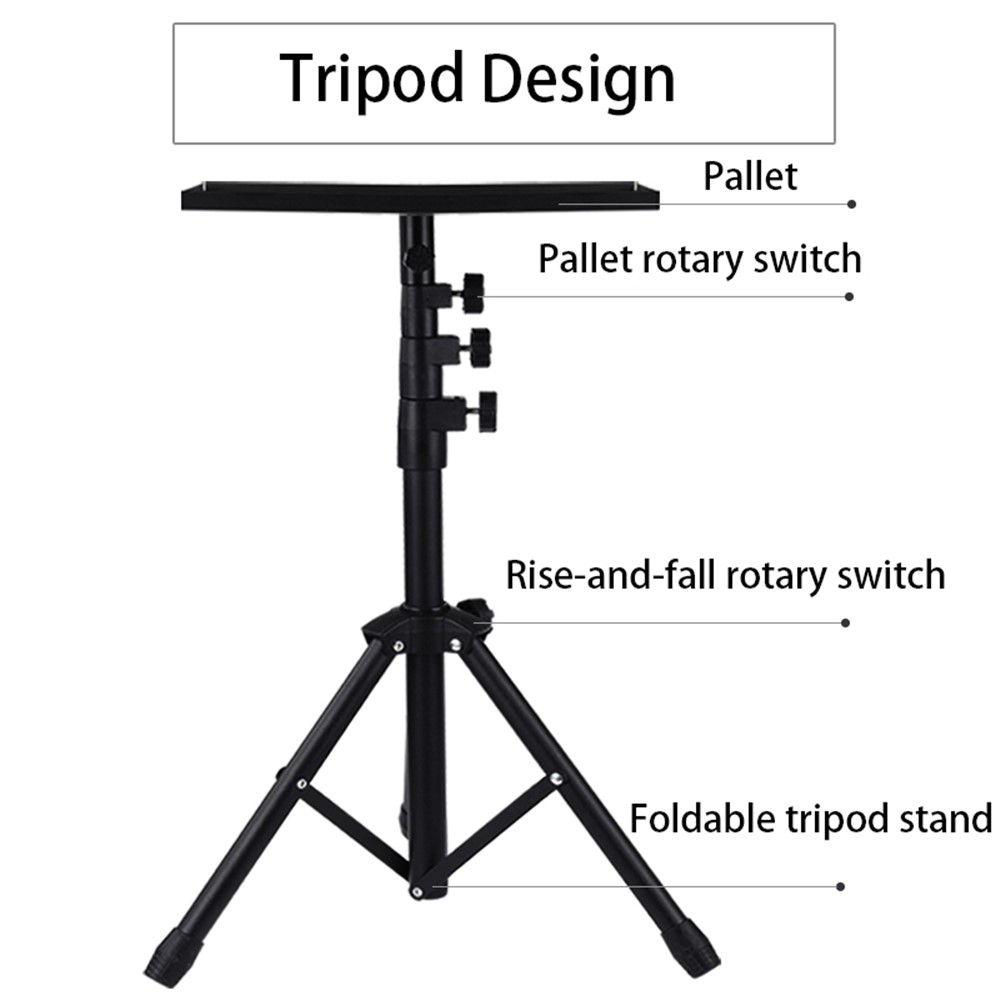 JYX-509 Adjustable Tripod Computer Stand with Plate for Projectors Laptop-4