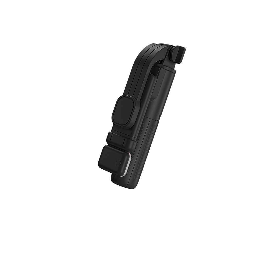 H8s Wireless Bluetooth Selfie Stick Foldable Mini Tripod Telescopic Monopod with Fill Light Remote Control for Smartphone - Black-6