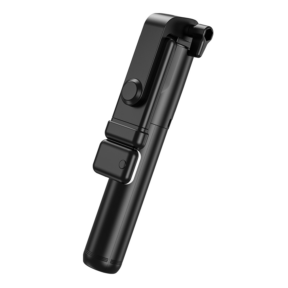 H1S 100cm Retractable Integrated Bluetooth Tripod Phone Holder Portable Adjustable Selfie Stick with Light - Black-2