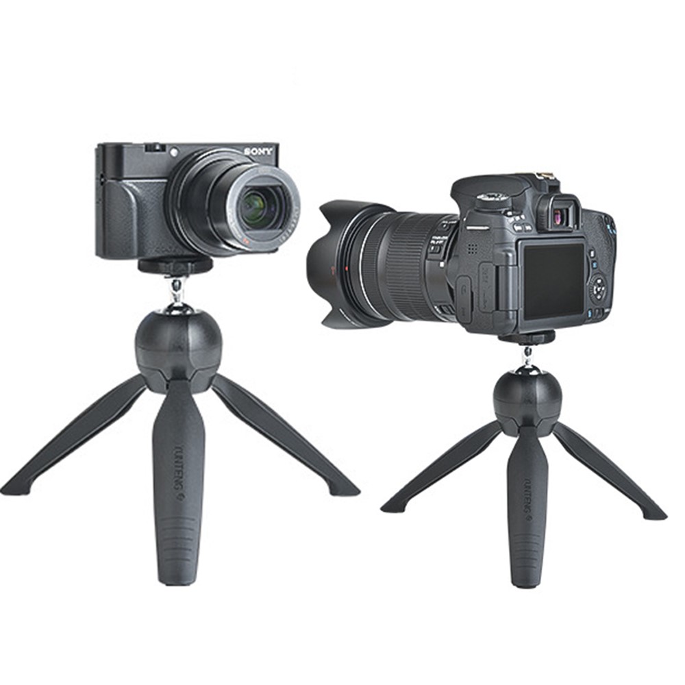 YUNTENG VCT-228 Mini Portable Tripod Mobile Phone Selfie Stand SLR Camera Tripod with Phone Holder for Photography-5
