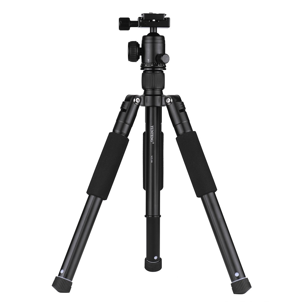 YUNTENG VCT-190 Professional Camera Tripod Stand Portable Monopod with Ball Head 5-Section Adjustable Camera Tripod for SLR ILDC Camcorder DV-7