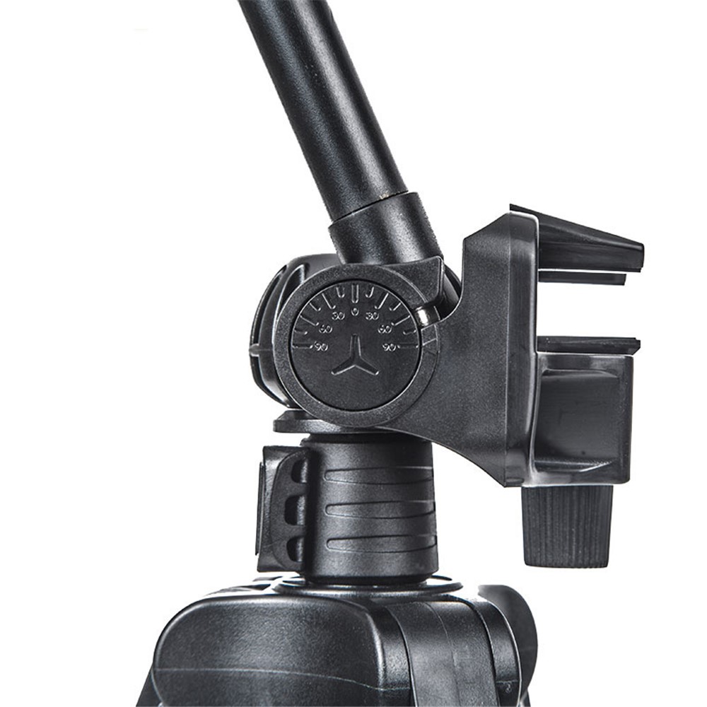 YUNTENG VCT-6208 Portable Aluminum Alloy Tripod Stand Extendable Photography Tripod with Gimbal/Phone Clamp/Bluetooth Remote Control-5