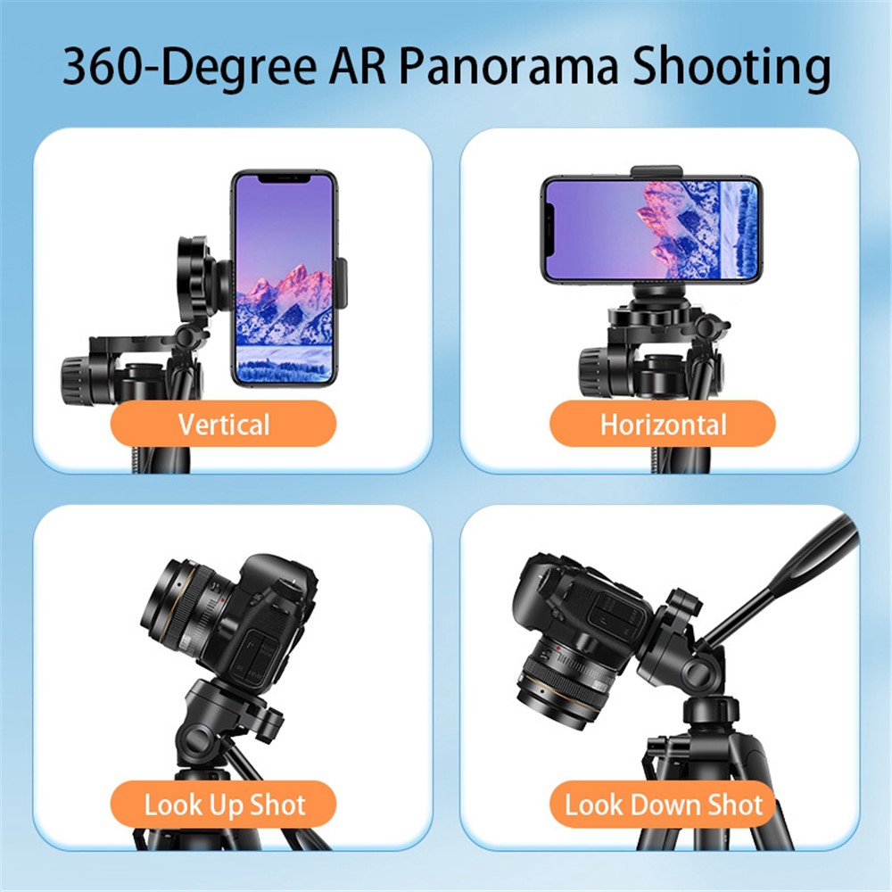SOMITA ST-666 for Canon/Nikon/Sony DSLR Camera Phone Holder Portable Retractable Tripod Stand-3