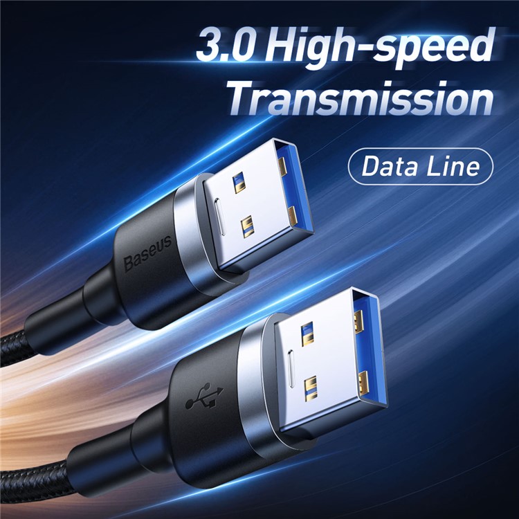 BASEUS Cabo Cafule USB 3.0 Macho Para USB 3.0 Macho Cabo 2A 1m-3