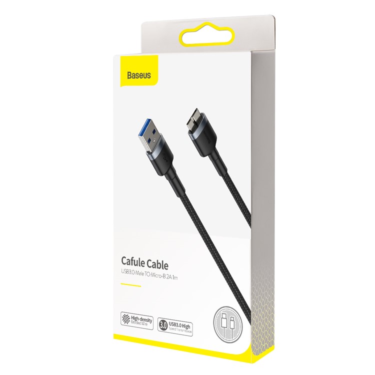 BASEUS Cafule Cable USB 3.0 Male to Micro-B Date Cord 2A 1m-12