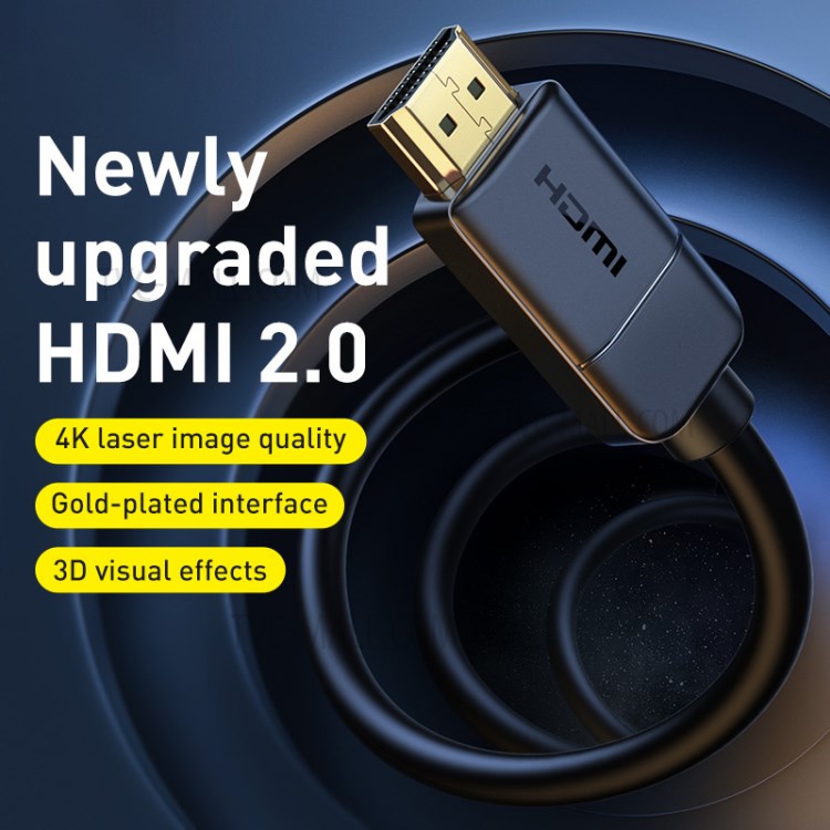 BASEUS 4K High Definition Series HDMI to HDMI Adapter Cable 12m Black-2