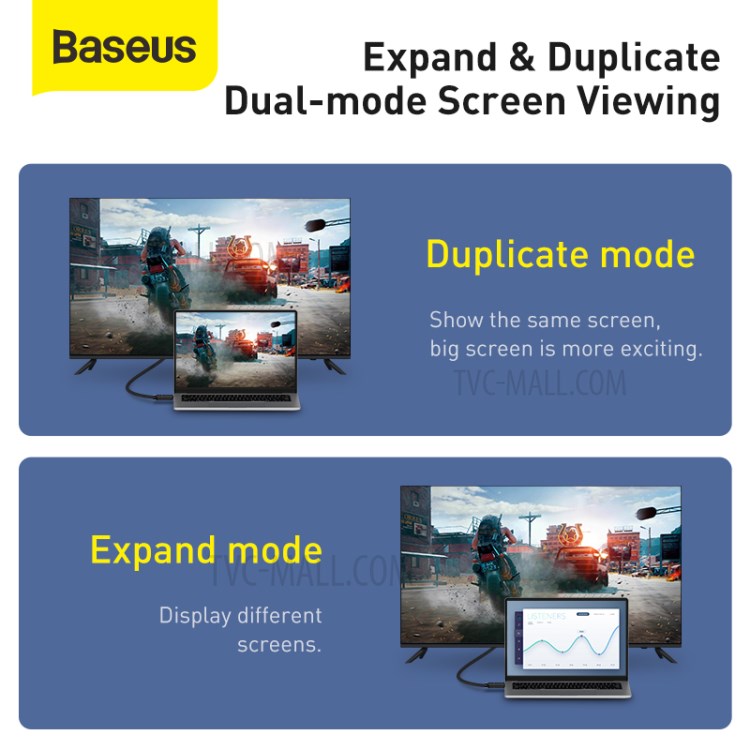 BASEUS 4K High Definition Series HDMI 2.0 Male-to-Male Adapter Cable 10m Black-4