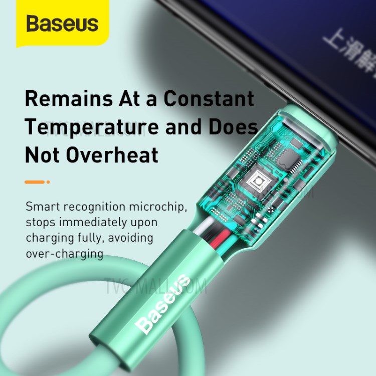 BASEUS Silicone Gel USB Type-C Data Sync Charging Cable, 2m-4