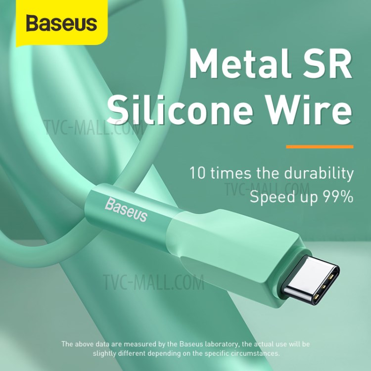 BASEUS Силиконовый Гель USB Type-C Синхронизации Данных Кабель Для Зарядки, 1м-2