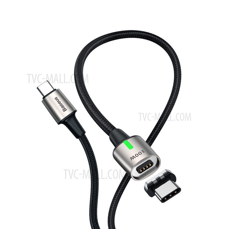 BASEUS 100W 5A Fast Charge Nylon Braided Type-C Cable Data Sync 1.2m-7