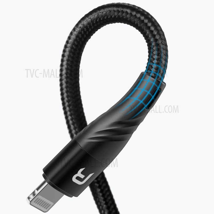RELIQO 1.2M USB-C Mâle À Câble De Charge Foudre Certifié Mfi 8pin PD Mâle Déconnexion Automatique Intelligent Pour IPod IPhone IPad-5