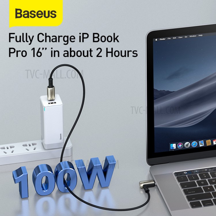 Type-c Câble Marteau BASEUS PD3.1 Gen2 100W (20V / 5A), 1,5m-5