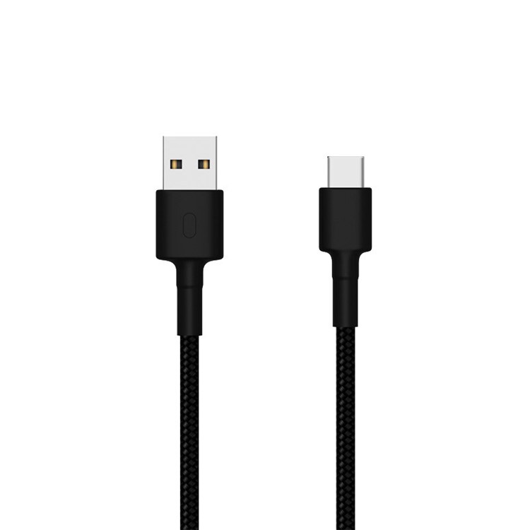 XIAOMI USB to Type-C Braided Data Sync Charging Cable, 100cm - Black-1